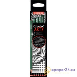 Ołówki Stabilo Othello Arty Mix (2B B HB F H 2H)