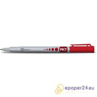 PIÓRO KULKOWE RYSTOR PK7 0.7mm CZERWONE