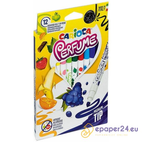 Pisaki zapachowe Carioca Perfume 12 kolorów Pisaki zapachowe Carioca Perfume 12 kolorów