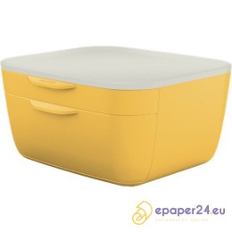 POJEMNIK 2 SZUFLADY LEITZ COSY ŻÓŁTY