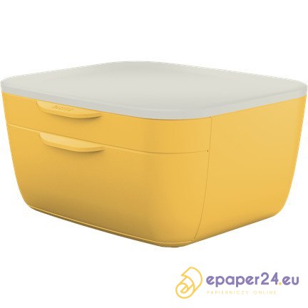 POJEMNIK 2 SZUFLADY LEITZ COSY ŻÓŁTY POJEMNIK 2 SZUFLADY LEITZ COSY ŻÓŁTY