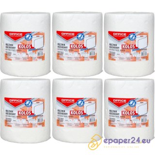Ręczniki w rolce Office Products 60m 2w celuloza białe (6)