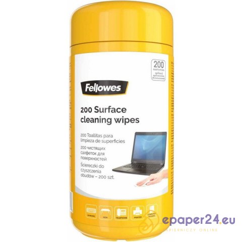 Ściereczki do czyszczenia powierzchni Fellowes (200) Ściereczki do czyszczenia powierzchni Fellowes (200)