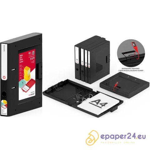 Segregator Moxom NewBinder A4/50mm żółty Segregator Moxom NewBinder A4/50mm żółty