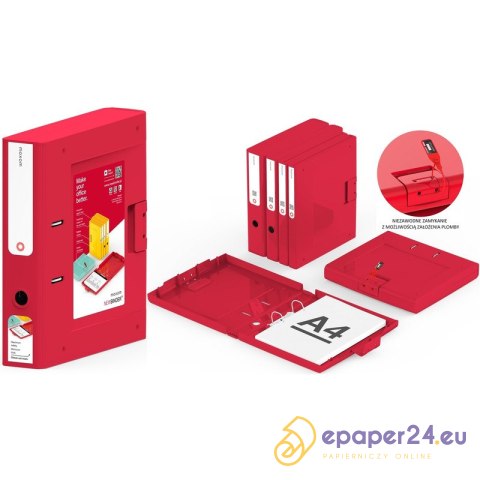 Segregator Moxom NewBinder A4/70mm czarny Segregator Moxom NewBinder A4/70mm czarny