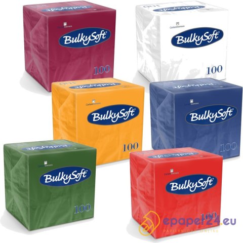 Serwetki BulkySoft 24x24cm 2w celulozowe bordowe (100) Serwetki BulkySoft 24x24cm 2w celulozowe bordowe (100)