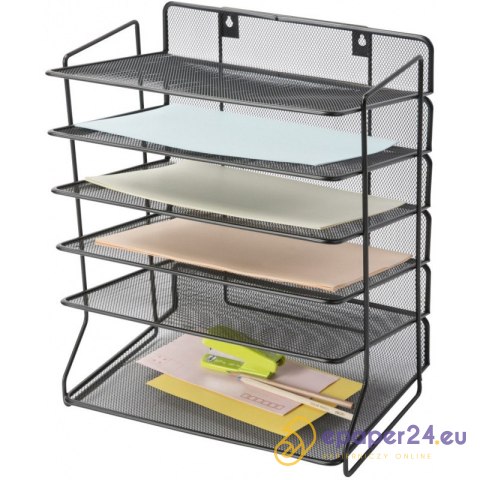 Sorter na dokumenty Q-Connect metalowy czarny Sorter na dokumenty Q-Connect metalowy czarny