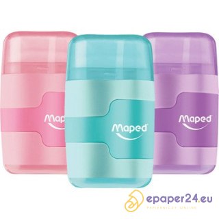 Temperówka z gumką Maped Connect Pastel 2 otwory