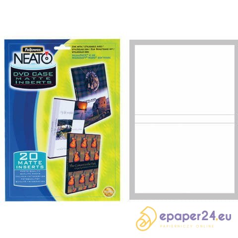 Wkładki matowe do pud. na DVD op. 20szt. Wkładki matowe do pud. na DVD op. 20szt.