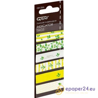 Zakładki Grand GR-206L 12x45mm Liście (6x20)