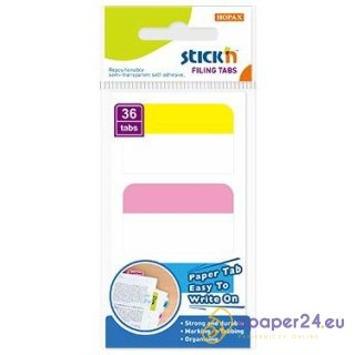 Zakładki Stick'n 45x28mm 3 kolory (3x12)