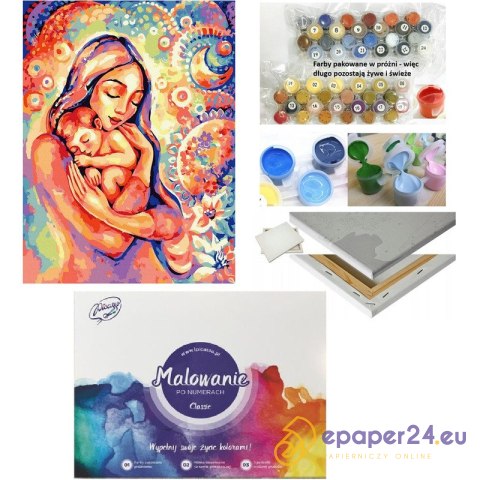 Zestaw Malowanie po numerach Ipicasso 30x40 cm Matczyna miłość Zestaw Malowanie po numerach Ipicasso 30x40 cm Matczyna miłość