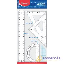 Zestaw Maped Start: linijka 30cm 2 ekierki kątomierz