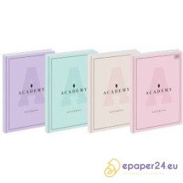 Zeszyt Interdruk Academy Pastel A4/60k kratka