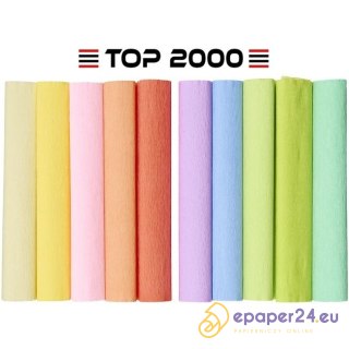 Bibuła marszczona Top 2000 Creatino 25x200cm mix pastelowy (10)