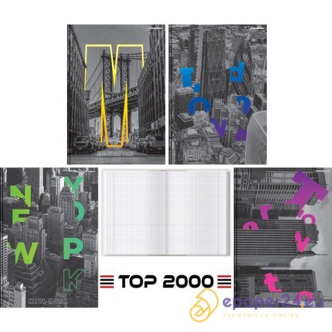 Brulion Top 2000 City A4/96k kratka Brulion Top 2000 City A4/96k kratka