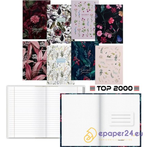 Brulion Top 2000 Secret Garden A5/96k linia Brulion Top 2000 Secret Garden A5/96k linia