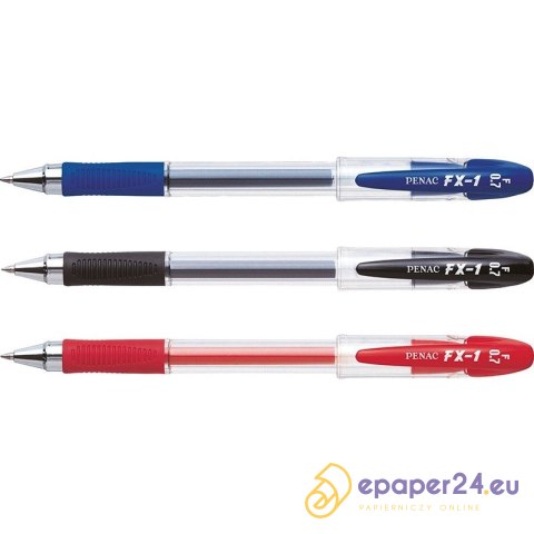 Długopis żelowy Penac FX-1 0.7mm czarny Długopis żelowy Penac FX-1 0.7mm czarny