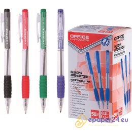 Długopisy Office Products 0.7mm niebieskie (50)
