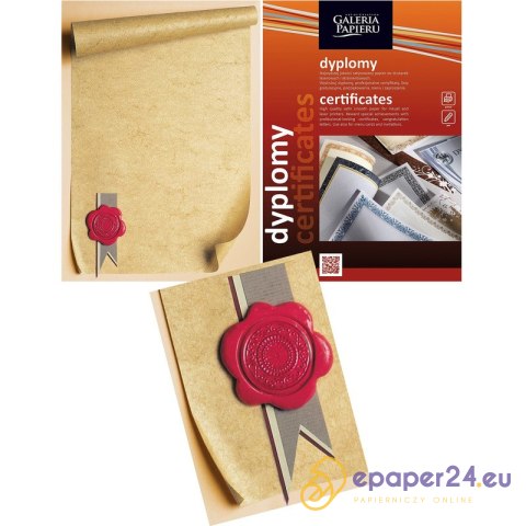 Dyplom Galeria Papieru A4/170g Pieczęć (25) Dyplom Galeria Papieru A4/170g Pieczęć (25)