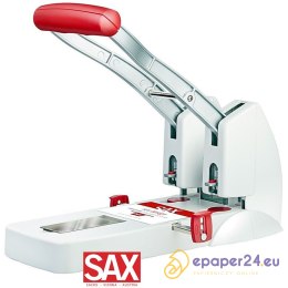Dziurkacz Sax Design 908 szaro-czerwony