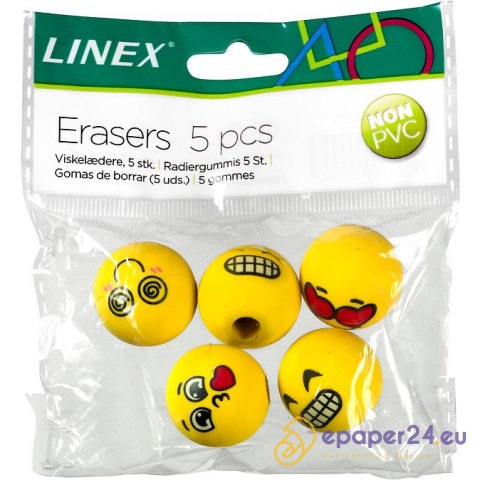 Gumki na ołówek Linex Emoji (5) Gumki na ołówek Linex Emoji (5)