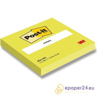 Karteczki Post-it 76x76mm (654-NG) jaskrawozielone (100)