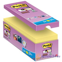 Karteczki Post-it Super Sticky 76x76mm (654-P16SSCY-EU) żółte (16x90)