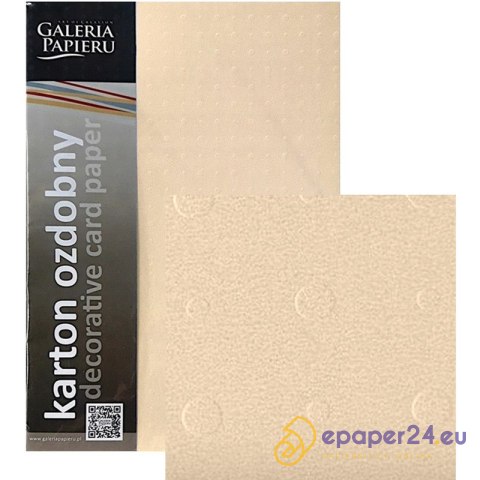 Karton ozdobny Galeria Papieru A4/230g Dots biały (20) Karton ozdobny Galeria Papieru A4/230g Dots biały (20)