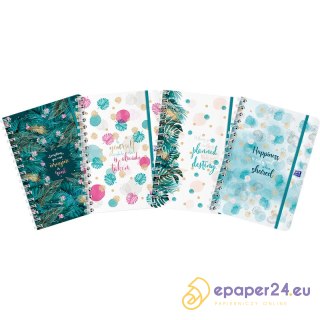 Kołozeszyt Oxford & Me B5+/80k kratka mix kolorów