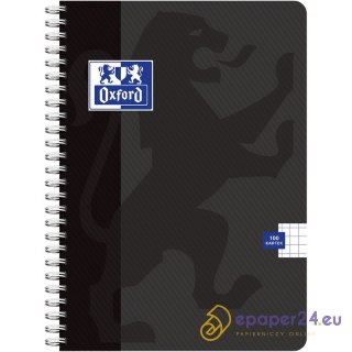 Kołozeszyt Oxford Standard A4/100k kratka czarny