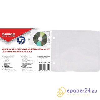 Koperty na płyty Office Products wpinane transparentne (10)