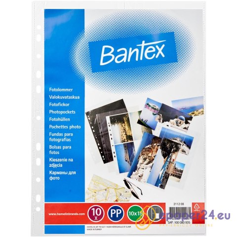 Koszulki na zdjęcia Bantex 10x15cm/100µm krystaliczne (10) Koszulki na zdjęcia Bantex 10x15cm/100µm krystaliczne (10)