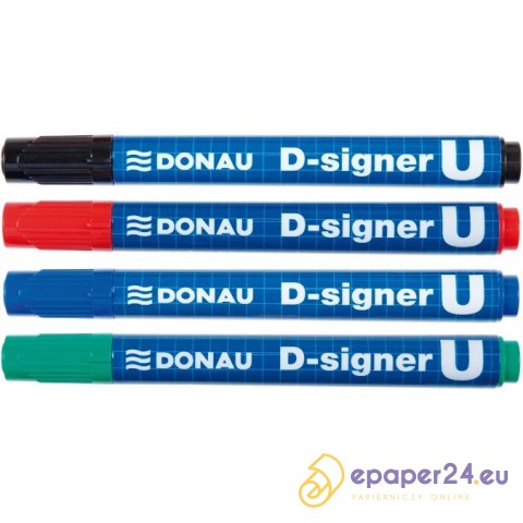 Marker permanentny Donau D-Singer U czerwony Marker permanentny Donau D-Singer U czerwony