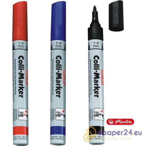 Marker permanentny Herlitz Colli-Marker czerwony Marker permanentny Herlitz Colli-Marker czerwony