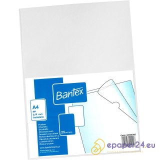 Obwoluty Bantex A4/100µm krystaliczne (25)