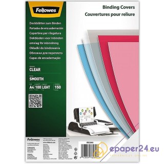 Okładki do bindowania Fellowes Smooth A4/150µm przezroczyste (100)