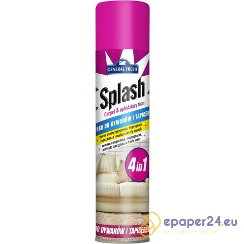 Pianka Splash 300ml (do dywanów i tapicerki) Pianka Splash 300ml (do dywanów i tapicerki)