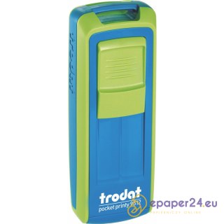 Pieczątka Trodat Pocket Printy 9512 zielono-niebieska
