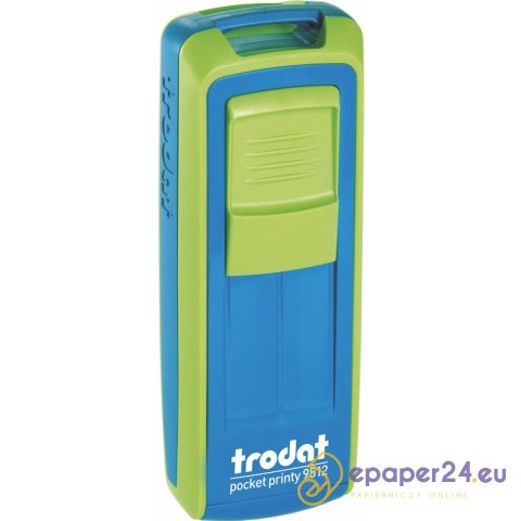 Pieczątka Trodat Pocket Printy 9512 zielono-niebieska Pieczątka Trodat Pocket Printy 9512 zielono-niebieska