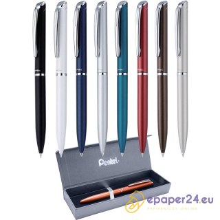 Pióro kulkowe Pentel EnerGel BL2007 (wkład niebieski) czerwone