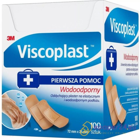Plastry Viscoplast Minifol 72x25mm (100) Plastry Viscoplast Minifol 72x25mm (100)