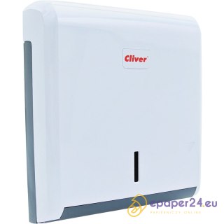 Podajnik do ręczników składanych Cliver biało-szary