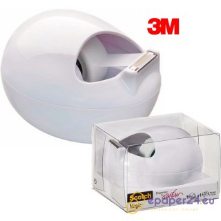 Podajnik do taśmy biurowej Scotch C36-W-EU (+ taśma) biały