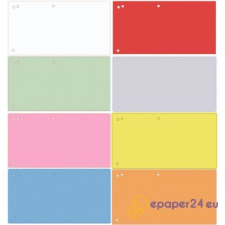 Przekładki kartonowe Office Products 1/3 A4 niebieskie (100)