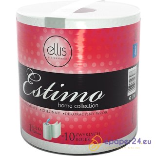 Ręcznik w rolce Ellis Estimo 100m 2w celuloza białe