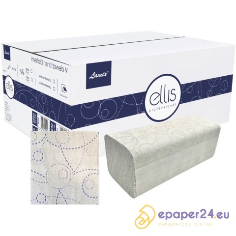 Ręczniki składane Ellis V-Fold 2w celuloza białe (20x150) Ręczniki składane Ellis V-Fold 2w celuloza białe (20x150)