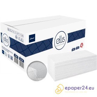 Ręczniki składane Ellis Z-Fold 2w celuloza białe (15x200)