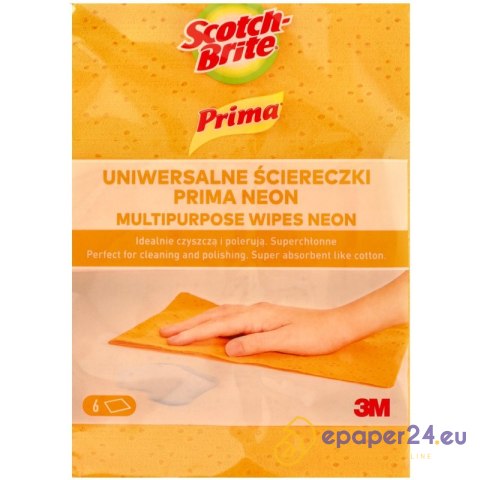 Ściereczki Scotch-Brite Prima uniwersalne (6) Ściereczki Scotch-Brite Prima uniwersalne (6)
