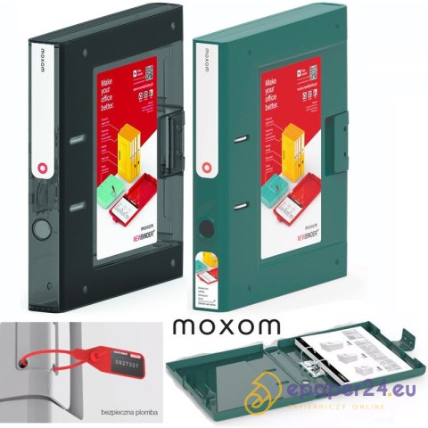 Segregator Moxom NewBinder A4/50mm zielony Segregator Moxom NewBinder A4/50mm zielony